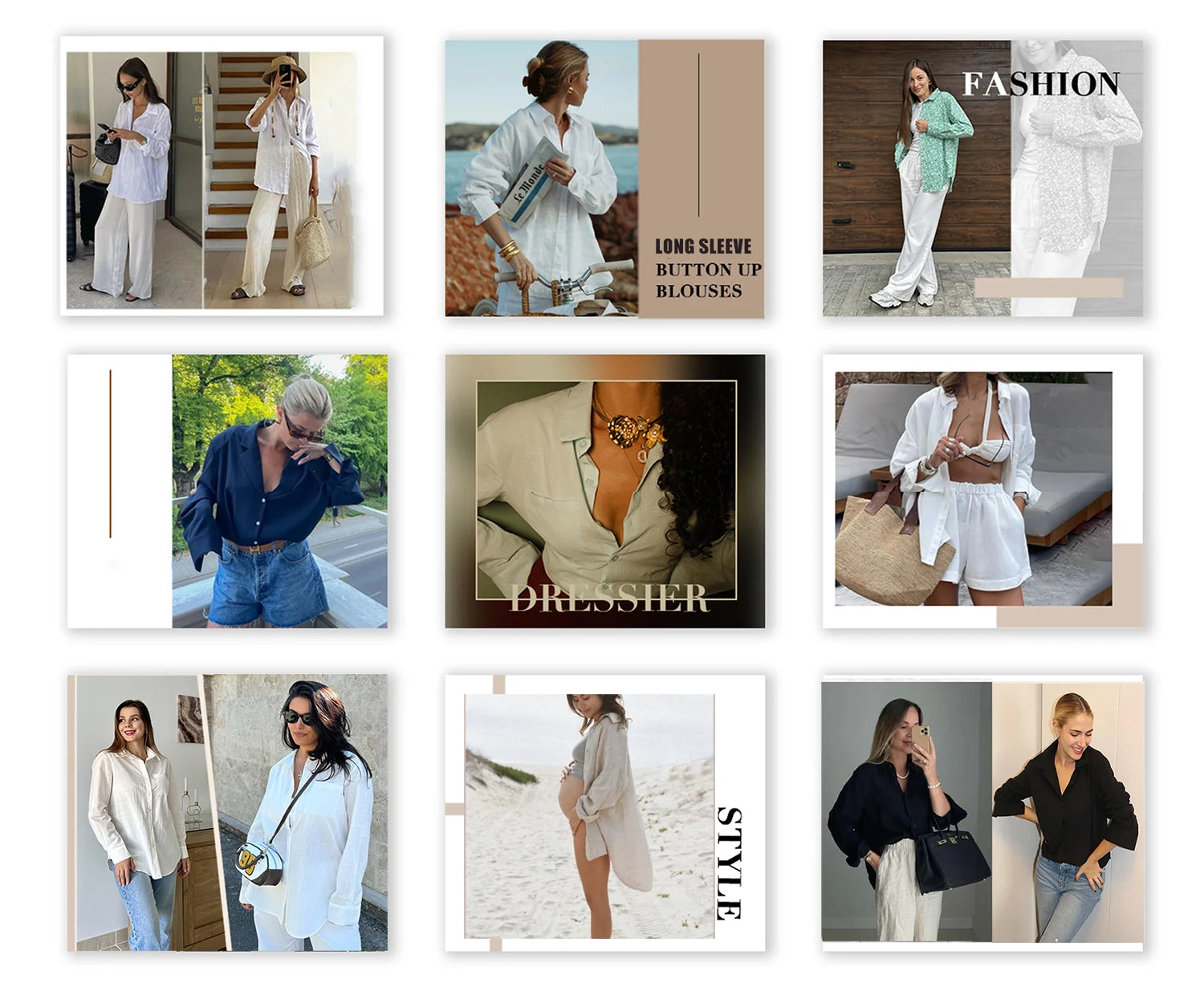 Womens Button down Shirts Lapel Long Sleeve Blouses Business Work Shirt Dressy Casual Collared Tops