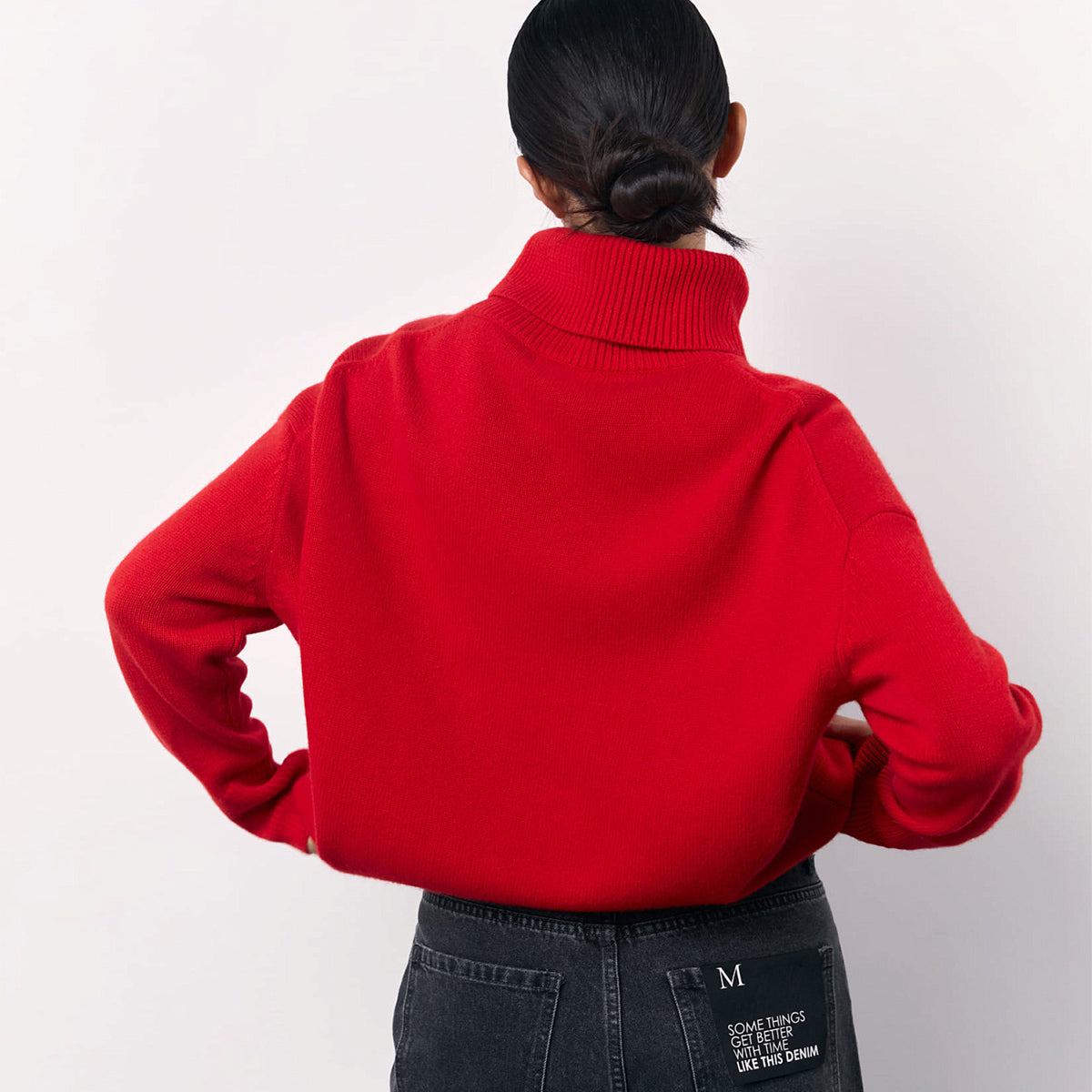 Winter Turtleneck Sweater Fashion Personality Long Sleeve Knitted Top Women'S Clothing