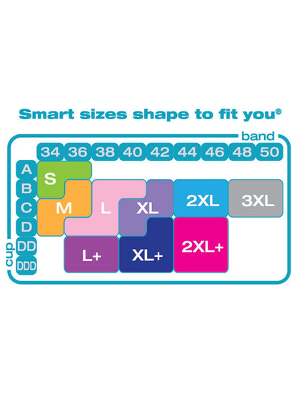 Womens Wireless Bra, Smooth Comfort Full Coverage Bra, Foam Cups, Convertible Bra Straps